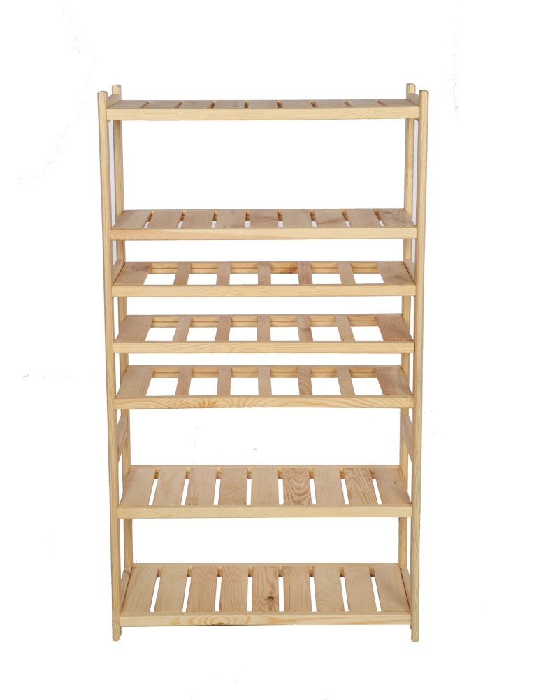 Regały - Regał drewniany do spiżarni LSR P4W3S0 Naturalny - product b2b.wamar.biz 3