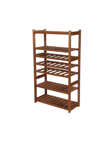 Regał drewniany do spiżarni LSR P4W3S0 Brązowy
