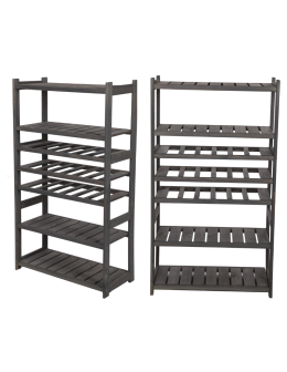 Regał drewniany do spiżarni LSR P4W3S0 Szary