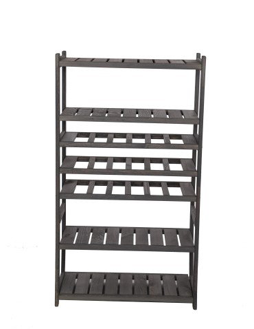 Regały - Regał drewniany do spiżarni LSR P4W3S0 Szary - product 3