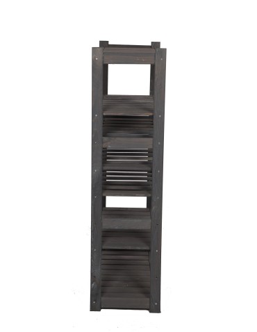 Regały - Regał drewniany do spiżarni LSR P4W3S0 Szary - product 4