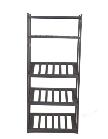 Regały - Regał drewniany do spiżarni LSR P2W0S3 Szary - product 6