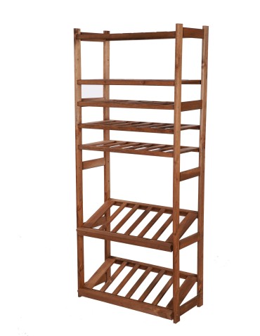 Regał drewniany do spiżarni LSR P2W3S2 Brązowy - product 2