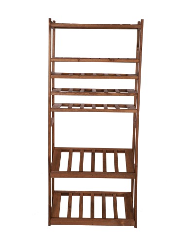 Regały - Regał drewniany do spiżarni LSR P2W3S2 Brązowy - product 4