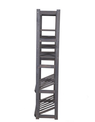 Regał drewniany do spiżarni LSR P2W3S2 Szary - product 2