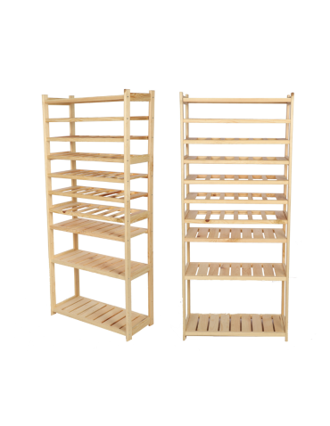 Regał drewniany do spiżarni LSR P4W6S0 Naturalny