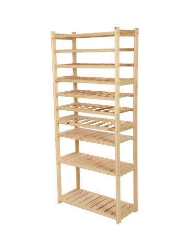 Regały - Regał drewniany do spiżarni LSR P4W6S0 Naturalny - product 3