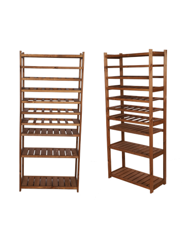 Regał drewniany do spiżarni LSR P4W6S0 Brązowy