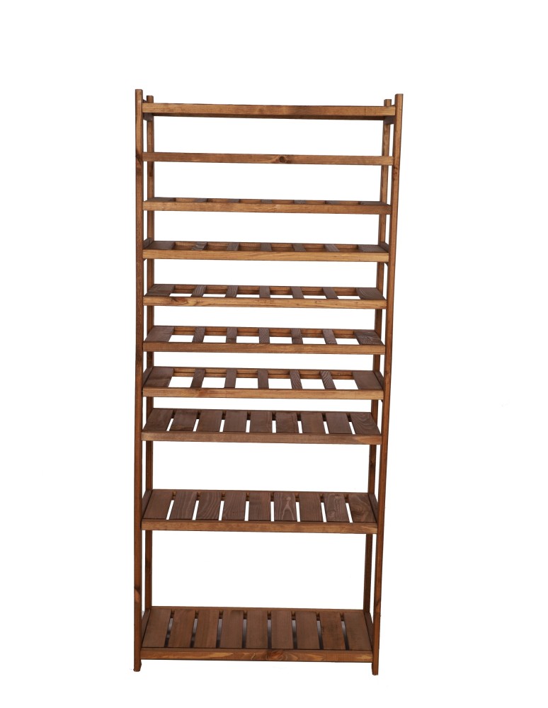 Regały - Regał drewniany do spiżarni LSR P4W6S0 Brązowy - product b2b.wamar.biz 4