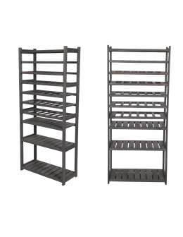 Regał drewniany do spiżarni LSR P4W6S0 Szary