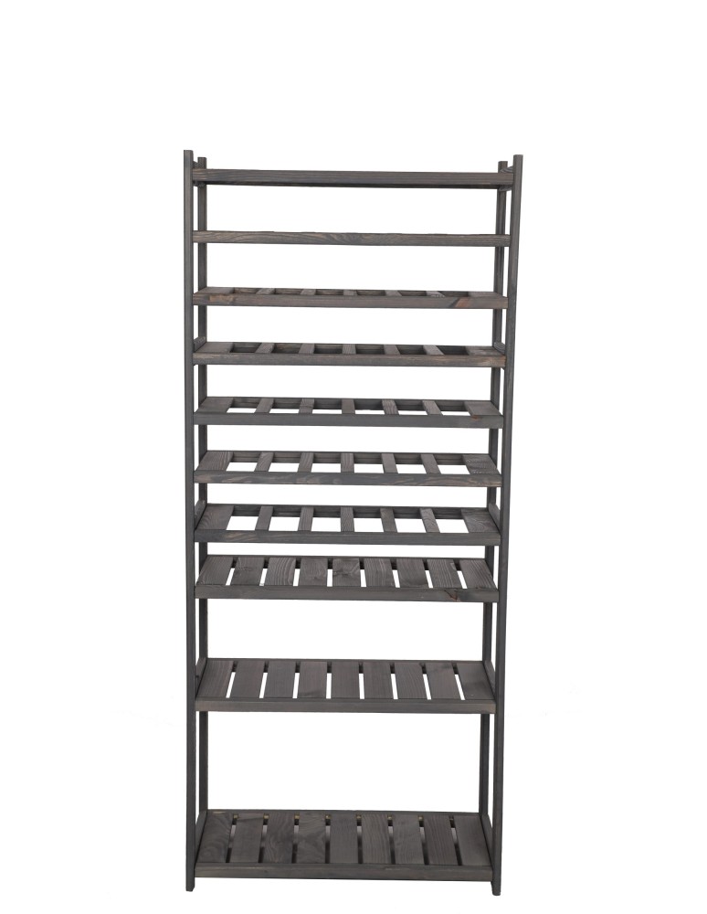 Regały - Regał drewniany do spiżarni LSR P4W6S0 Szary - product b2b.wamar.biz 4