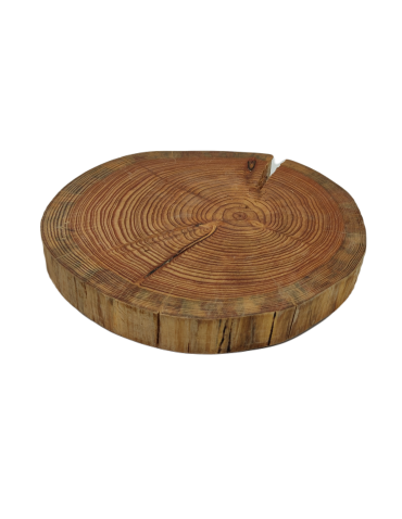 Plastry Drewna - Taca Obrotowa /śr. 30-35 cm/ Drewno Modrzewia bez Kory - produkt 4