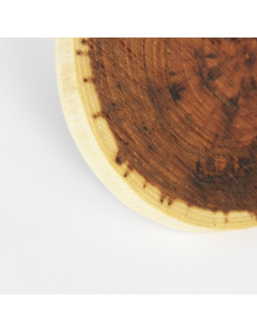 Plastry Drewna - Zestaw 6 szt Okorowanych Podkładek na Stół /śr. 9-12 cm/ Drewno Akacji - product 3