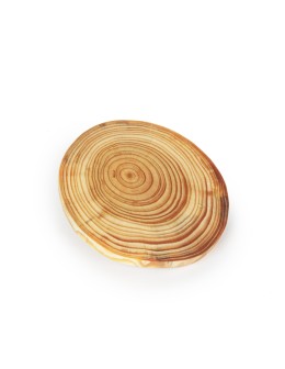 Zestaw 6 szt Okorowanych Podkładek na Stół /śr. 12-15 cm/ Drewno Modrzewia - product 2