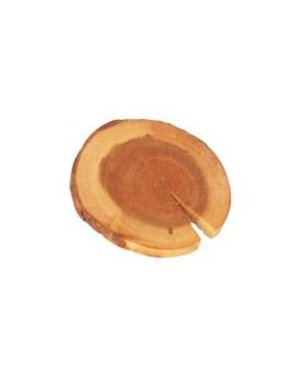 Zestaw 6 szt Okorowanych Podkładek na Stół /śr. 9-12 cm/ Drewno Czeremchy - product 2