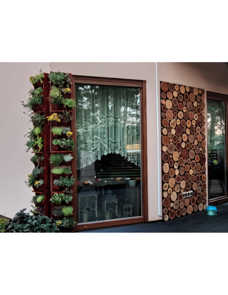 Plastry Drewna - Panel Ścienny Dekoracyjny 76X38X3 cm Plastry Modrzewia 2 szt - product b2b.wamar.biz 11