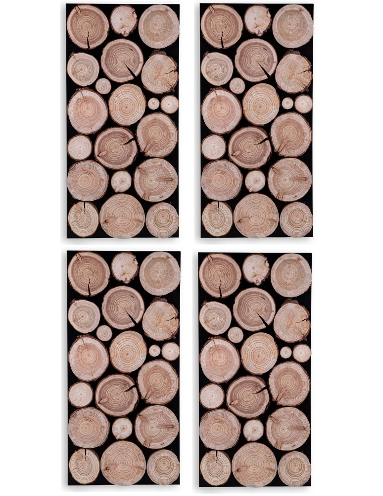 Plastry Drewna - Panel Ścienny Dekoracyjny 76X38X3 cm Plastry Modrzewia 4 szt - product b2b.wamar.biz 1