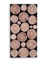 Panel Ścienny Dekoracyjny 70X38X3 cm Plastry Modrzewia 1 szt