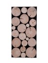 Panel Ścienny Dekoracyjny 76X38X3 cm Plastry Sosny 1 szt