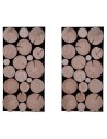 Panel Ścienny Dekoracyjny 76X38X3 cm Plastry Sosny 2 szt