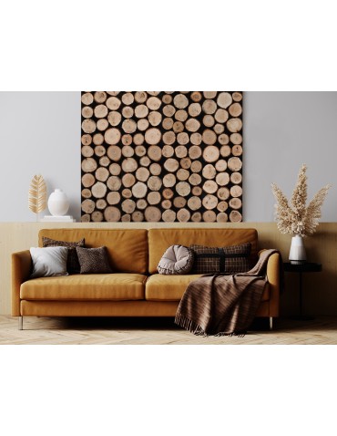 Plastry Drewna - Panel Ścienny Dekoracyjny 76X38X3 cm Plastry Dębu 1 szt - produkt 9