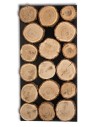 Panel Ścienny Dekoracyjny 76X38X3 cm Plastry Dębu 1 szt