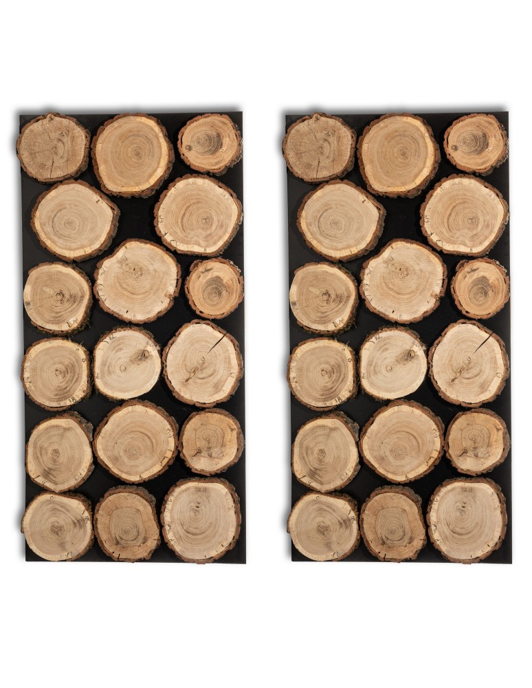 Plastry Drewna - Panel Ścienny Dekoracyjny 76X38X3 cm Plastry Dębu 2 szt - product b2b.wamar.biz 1
