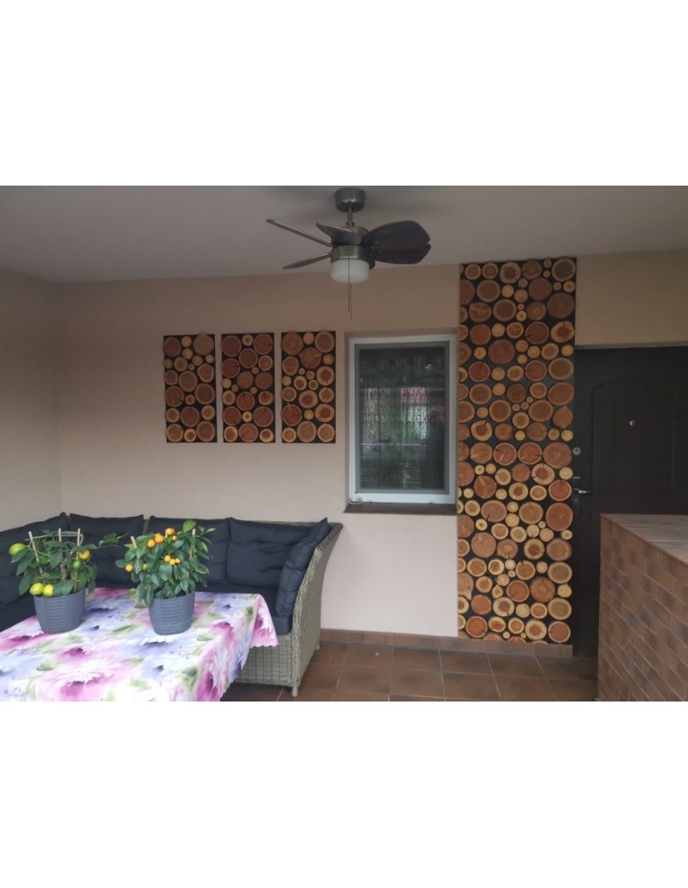 Plastry Drewna - Panel Ścienny Dekoracyjny 76X38X3 cm Mix Polskich Lasów 1 szt - product b2b.wamar.biz 9