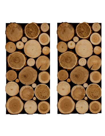 Panel Ścienny Dekoracyjny 76X38X3 cm Mix Polskich Lasów 2 szt