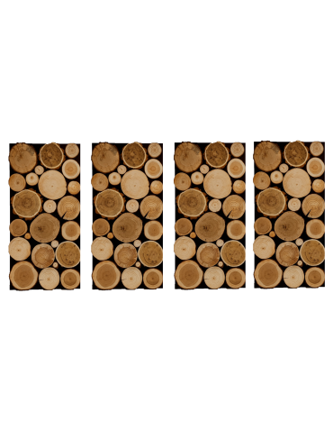 Panel Ścienny Dekoracyjny 76X38X3 cm Mix Polskich Lasów 4 szt