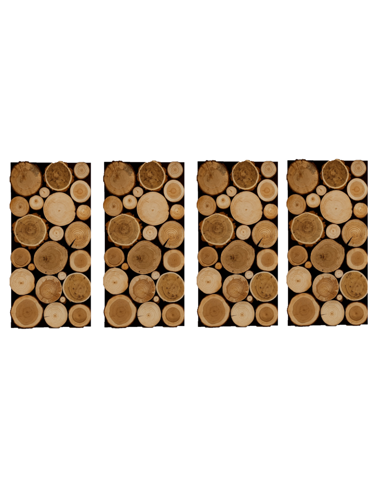 Plastry Drewna - Panel Ścienny Dekoracyjny 76X38X3 cm Mix Polskich Lasów 4 szt - product b2b.wamar.biz 1