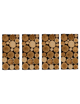 Panel Ścienny Dekoracyjny 76X38X3 cm Mix Polskich Lasów 4 szt