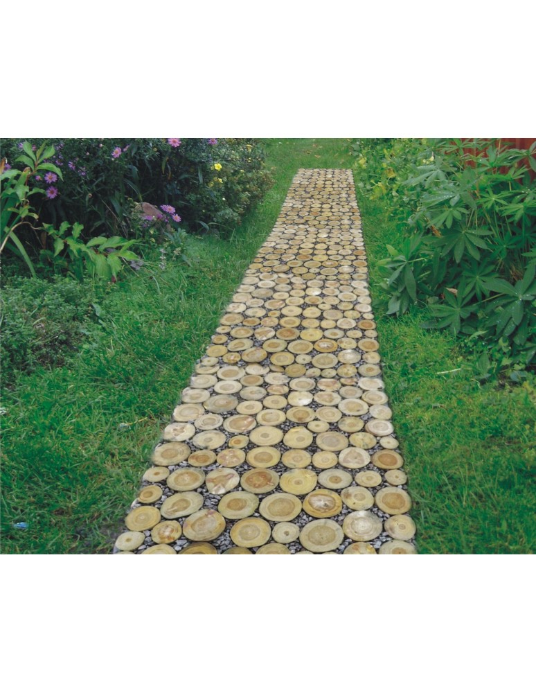 Plastry Drewna - Ścieżka Ogrodowa 80x40 cm Drewniany Panel Iglasty - product b2b.wamar.biz 6