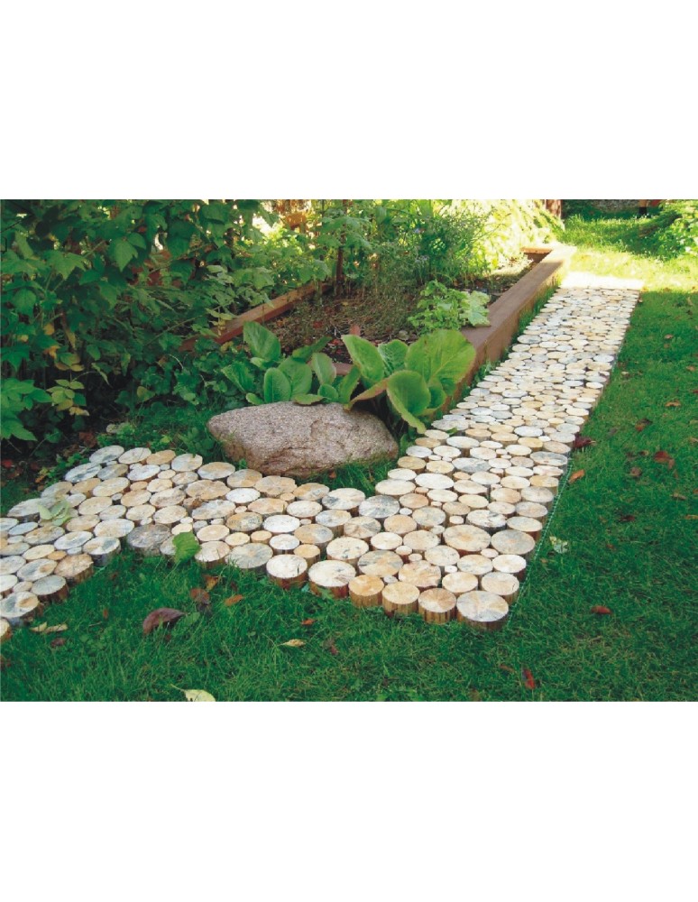 Plastry Drewna - Ścieżka Ogrodowa 80x40 cm Drewniany Panel Iglasty - product b2b.wamar.biz 7