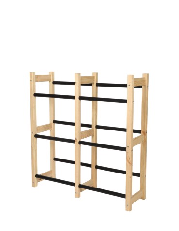 Regały - Regał na Skrzynki Transportowe (6szt) 108X102X32cm Naturalne Drewno/Plastik - product 5