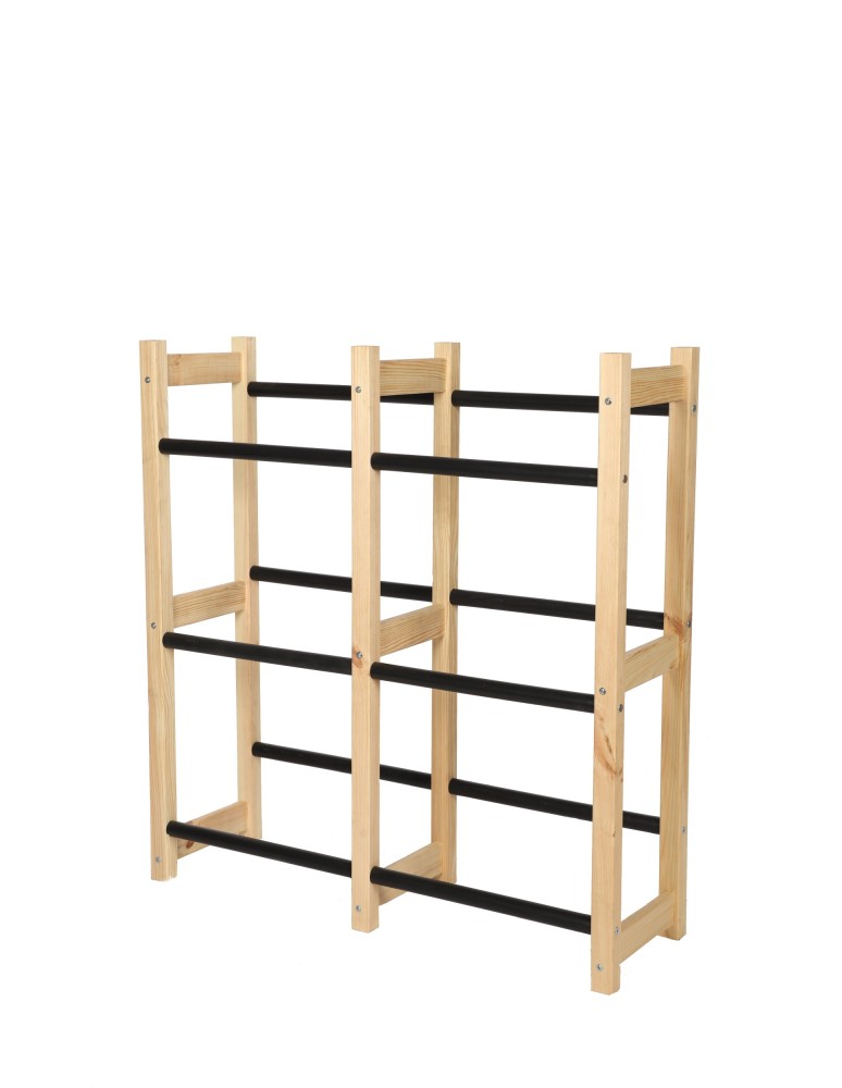 Regały - Regał na Skrzynki Transportowe (6szt) 108X102X32cm Naturalne Drewno/Plastik - product b2b.wamar.biz 5