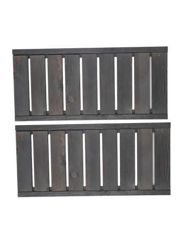 Półka prosta 2 szt do regału drewnianego LSR Szary