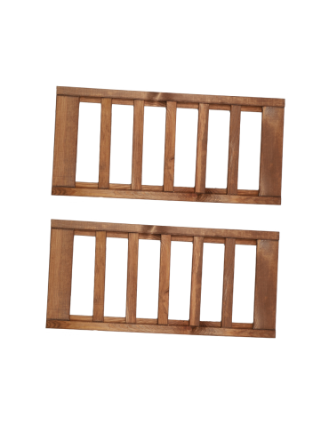 Półka na butelki 2 szt do regału drewnianego LSR Brązowy