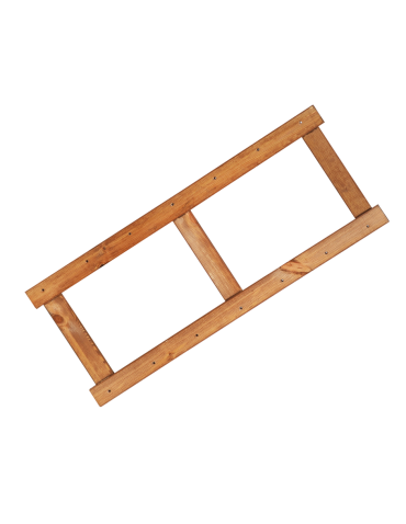 Regały - Bok 2 szt do regału drewnianego LSR ramka noga 85,8 cm Brązowy - product 4