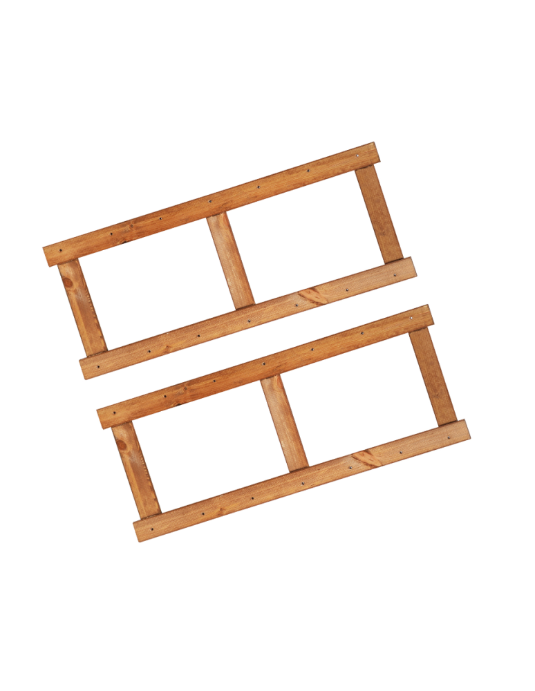 Regały - Bok 2 szt do regału drewnianego LSR ramka noga 85,8 cm Brązowy - product b2b.wamar.biz 5