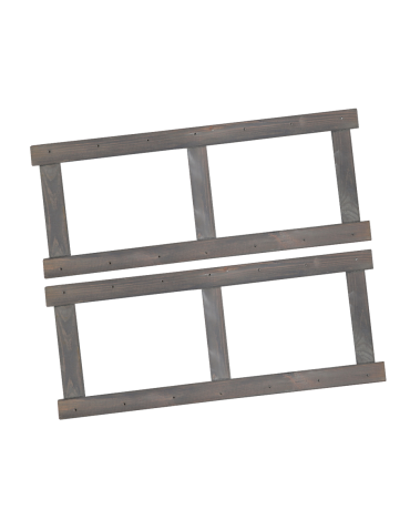 Bok 2 szt do regału drewnianego LSR ramka noga 85,8 cm Szary