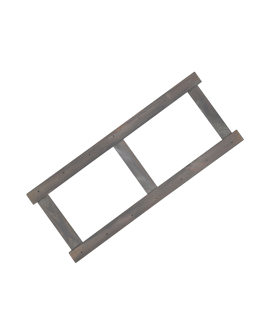 Bok 2 szt do regału drewnianego LSR ramka noga 85,8 cm Szary - product 2