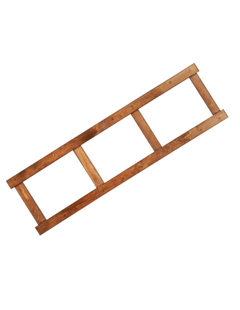 Regały - Bok do regału drewnianego LSR ramka noga 124,2 cm Brązowy - product b2b.wamar.biz 1