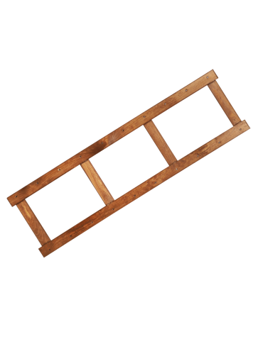 Bok 2 szt do regału drewnianego LSR ramka noga 124,2 cm Brązowy - product 2