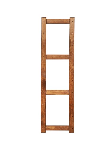 Regały - Bok 2 szt do regału drewnianego LSR ramka noga 124,2 cm Brązowy - product 4