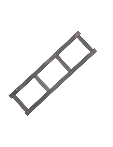 Bok do regału drewnianego LSR ramka noga 124,2 cm Szary