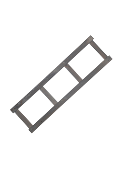 Bok 2 szt do regału drewnianego LSR ramka noga 124,2 cm Szary - product 2