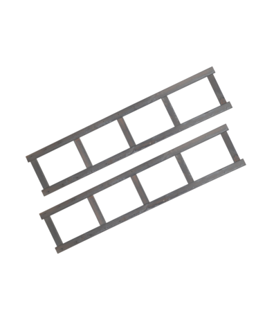 Bok 2 szt do regału drewnianego LSR ramka noga 162,6 cm Szary