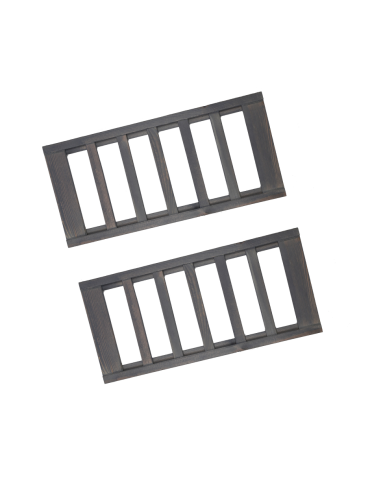 Półka na butelki 2 szt do regału drewnianego LSR Szary