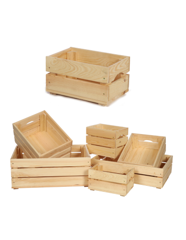 Drewniana Skrzyneczka 16,5x30x20 cm SD - Naturalna